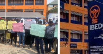 Protest Erupts in Ibadan as Ex-IBEDC Staff Demand Jobs Back